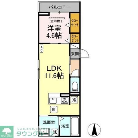 Flegley(フレグレー)の物件間取画像